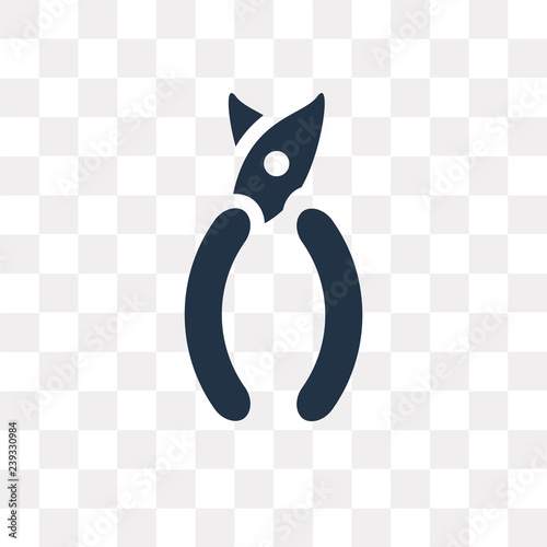 Pruning shears vector icon isolated on transparent background, Pruning shears  transparency concept can be used web and mobile
