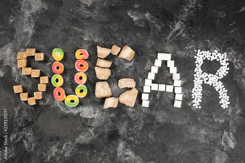 Sugar word spelled with bro...