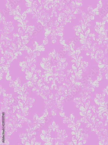 Vintage Baroque background Vector. Floral ornament pattern decoration. Victor...