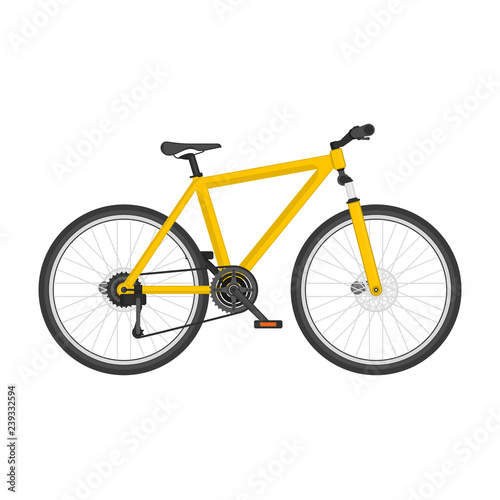 Vector mountain bike.