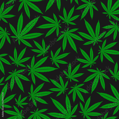 Cannabis, marijuana background. Vector