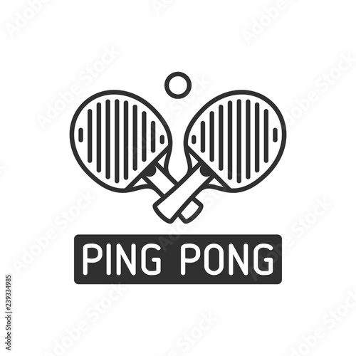 Ping pong icon.