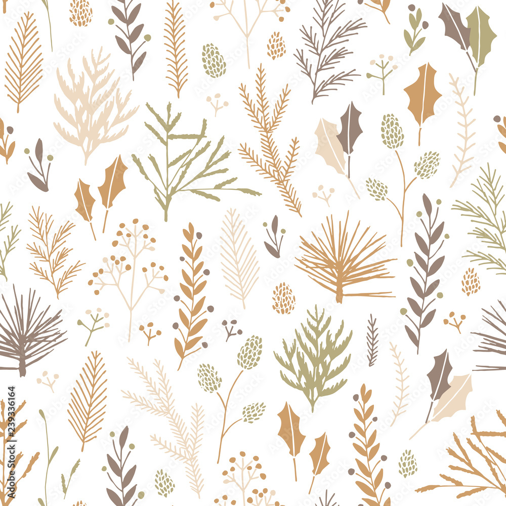 Seamless Christmas pattern. Seamless Christmas pattern.