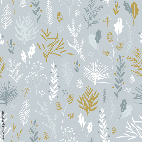 Seamless Christmas pattern.