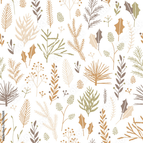 Seamless Christmas pattern.
