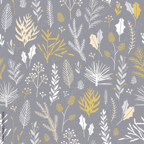 Seamless Christmas pattern.