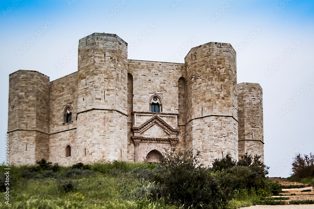 Castel del Monte, the famous castle in Apulia, southeast Italy