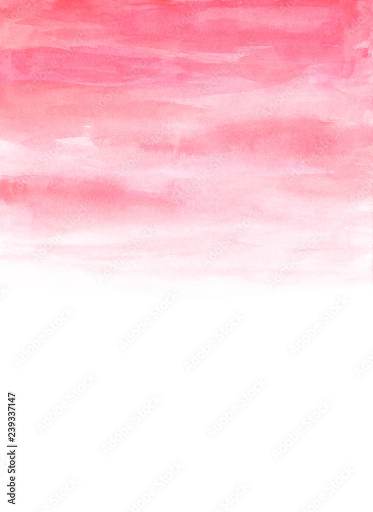 Pink red watercolor background Sky Invitation card design