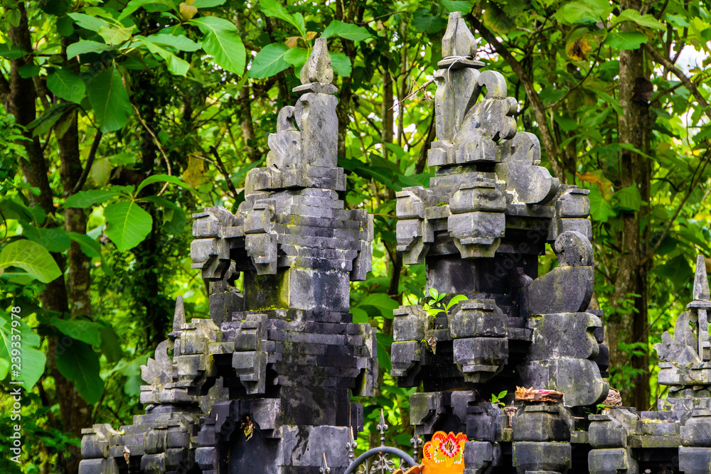 Aligned balinese split gate and candi entrance Bali, Indonesia. Aligned balinese split gate and candi entrance Bali, Indonesia.