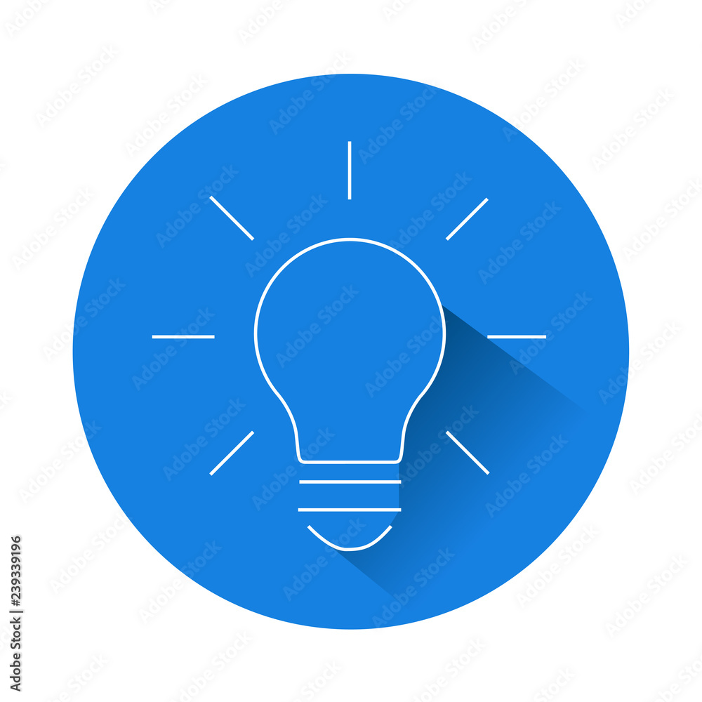 Idea bulb icon, Line drawing, elements are grouped. Idea bulb icon, Line drawing, elements are grouped.