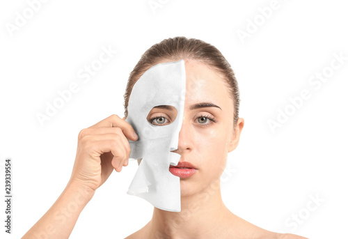 Beautiful young woman with ...