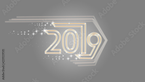 year, new, new year, christmas, holiday, celebration, card, happy, 2019, abstract, design, illustration, gold, blue, text, calendar, decoration, light, winter, greeting, star, party, eve, happy new ye photo