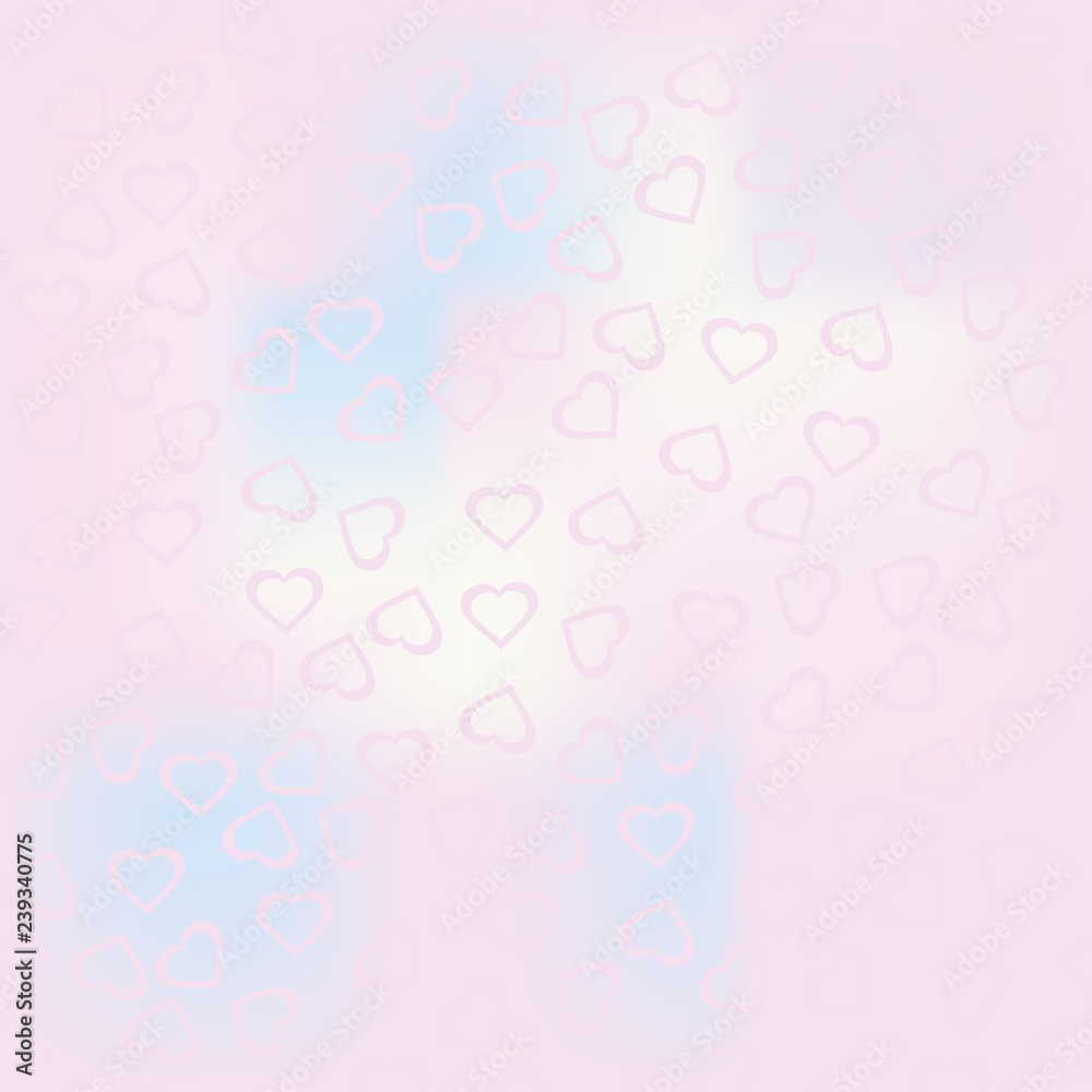 Background with hearts. Vector seamless pattern. Romantic tiled pattern for wrapping paper and wallpaper design.