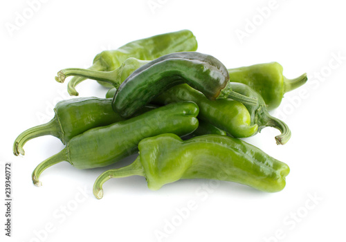 Fresh green peppers