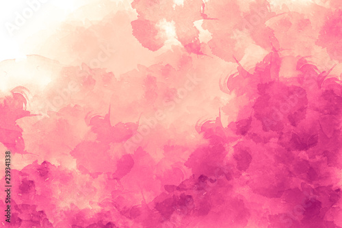 Pink abstract watercolor background