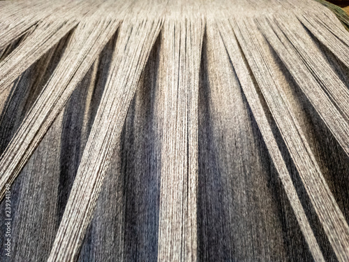 Fotografi Concept of weaving traditional tweed products in Scotland
