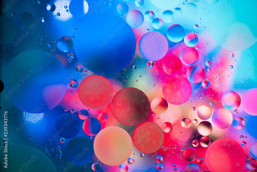 water drops on glass with colorful background, close-up water drops on glass with colorful background, close-up