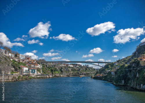 Maria Pia Bridge, Douro River, Porto, Portugal