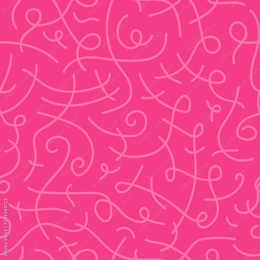 Vector seamless curve pattern - hand drawn design, doodle style. Drawing creative background Vector seamless curve pattern - hand drawn design, doodle style. Drawing creative background