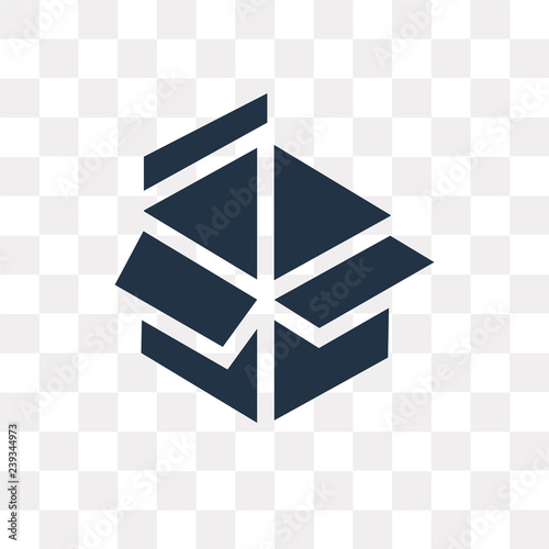 Package vector icon isolated on transparent background, Package  transparency concept can be used web and mobile