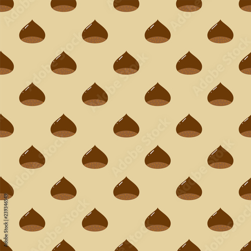Chestnuts background. Seamless pattern.Vector. 栗のパターン