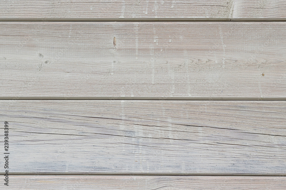 Obraz premium Beige wooden plank background. Top view, flat lay, copy space, texture