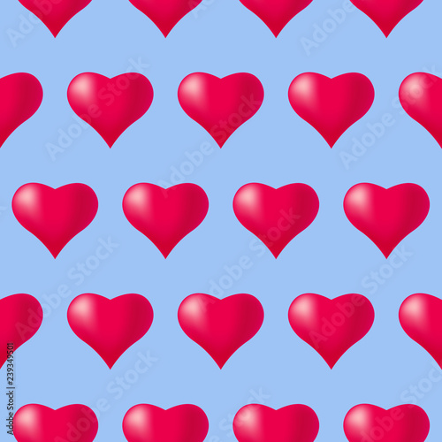 Seamless pattern background with hearts  colorful illustration. Valentines Day holidays typography. Vector EPS10.