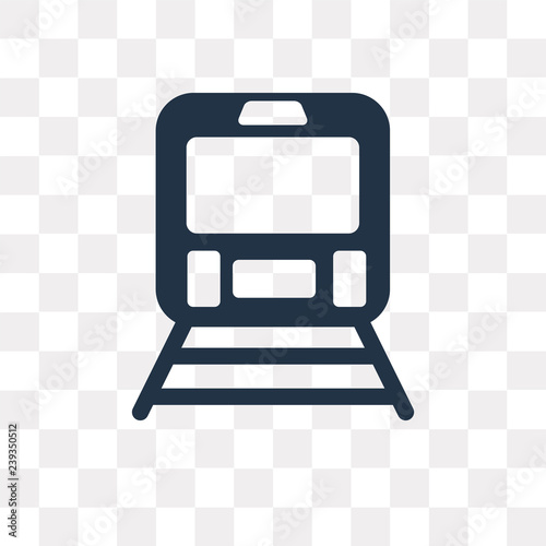 Train vector icon isolated on transparent background, Train  transparency concept can be used web and mobile