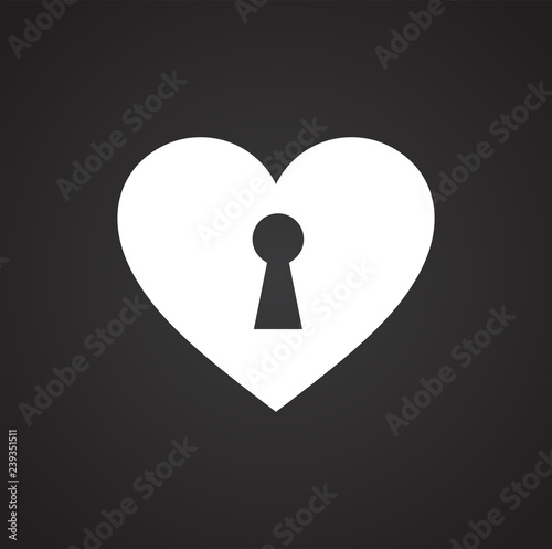 Free Download Heart sign icon on black background for graphic and web design, Modern simple vector sign. Internet concept. Trendy symbol for website design web button or mobile app - GFXLoad
