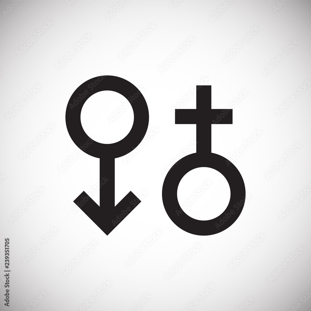 Gender signs icon on white background for graphic and web design, Modern simple vector sign. Internet concept. Trendy symbol for website design web button or mobile app Gender signs icon on white background for graphic and web design, Modern simple vector sign. Internet concept. Trendy symbol for website design web button or mobile app
