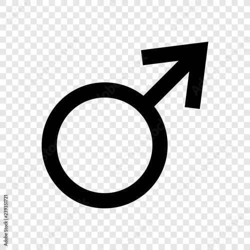 Male icon vector transparent grid