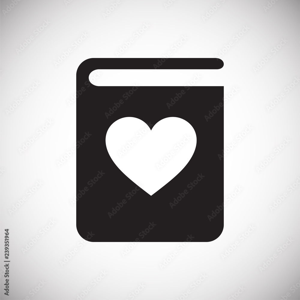 Love diary icon on white background for graphic and web design, Modern simple vector sign. Internet concept. Trendy symbol for website design web button or mobile app Love diary icon on white background for graphic and web design, Modern simple vector sign. Internet concept. Trendy symbol for website design web button or mobile app