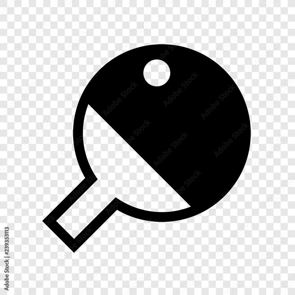Table tennis icon transparent grid Stock Vector | Adobe Stock