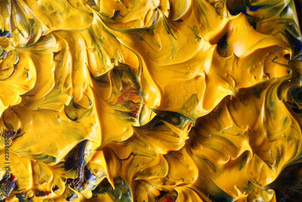 colorful oil paint
