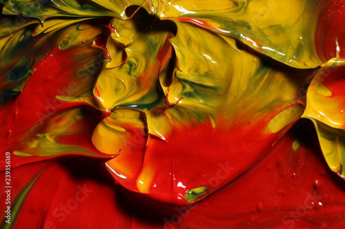 colorful oil paint