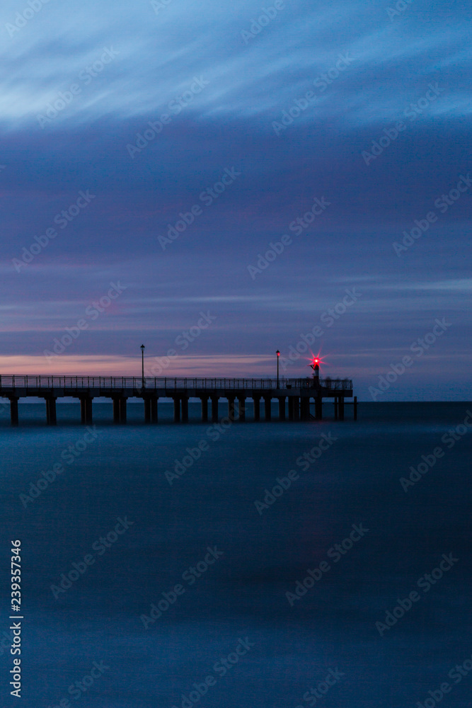 pier at sunset