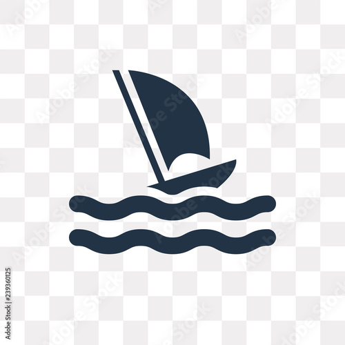 Windsurf vector icon isolated on transparent background, Windsurf  transparency concept can be used web and mobile