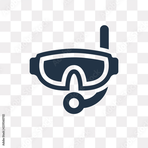 Snorkel vector icon isolated on transparent background, Snorkel  transparency concept can be used web and mobile