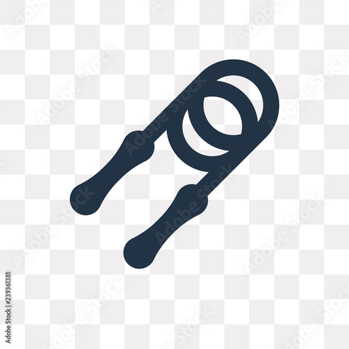 Jump rope vector icon isolated on transparent background, Jump rope  transparency concept can be used web and mobile