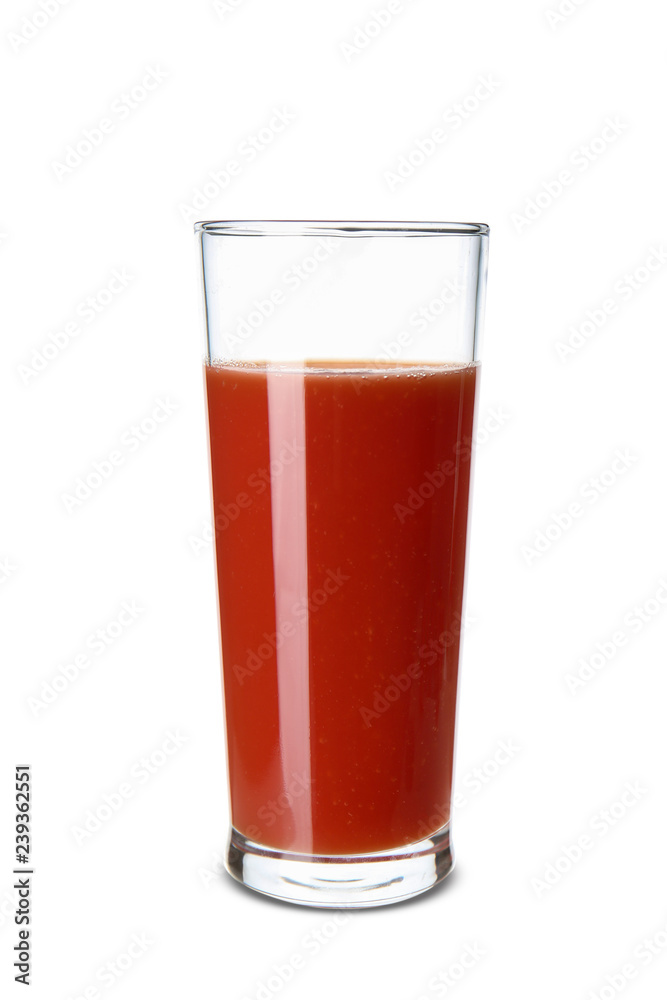 Glass of healthy juice on white background Glass of healthy juice on white background