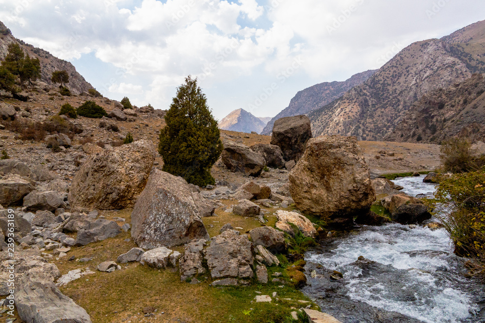 Tajikistan mountain Beautiful, Fann mountain, Kulikalon lakes