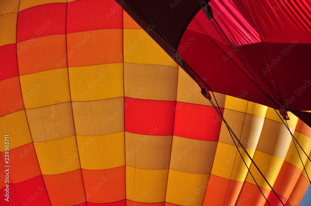 Fototapeta premium Closeup of Hot Air Balloon, Colorado Labor Day Liftoff