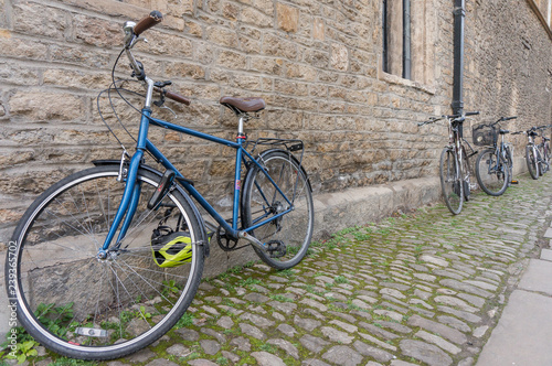 Classic vintage retro city bicycle in Oxford, England.	