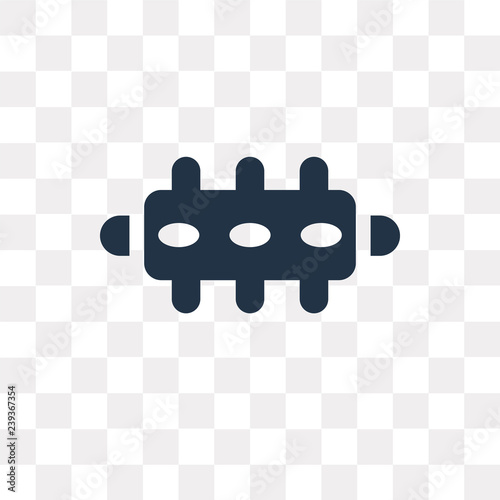 Foam Curler vector icon isolated on transparent background, Foam Curler  transparency concept can be used web and mobile