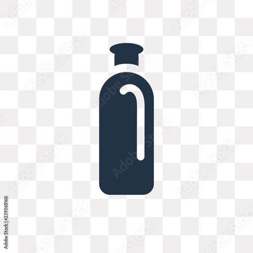 Inclined Bottle vector icon isolated on transparent background, Inclined Bottle transparency concept can be used web and mobile