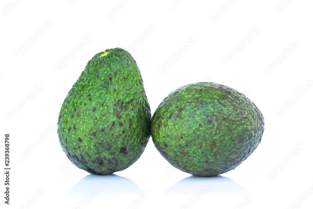 Fresh avocado isolated on white background. Fresh avocado isolated on white background.