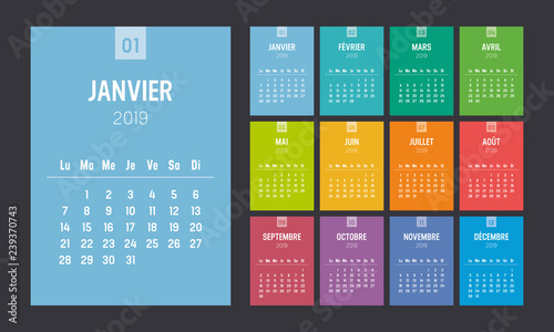 Calendrier Agenda 2019