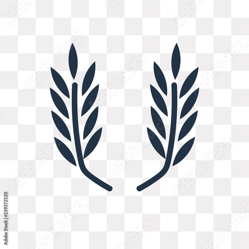 Two branches vector icon isolated on transparent background, Two branches  transparency concept can be used web and mobile