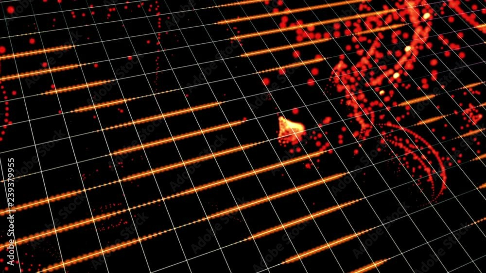 Holographic Tron Grid Floor Motion Graphic Element Stock Video | Adobe ...