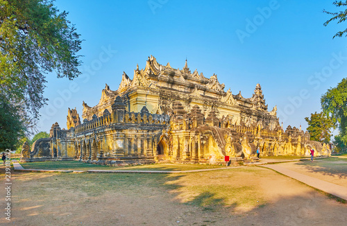 Maha Aungmye Bonzan Monastery, Ava, Myanmar photo